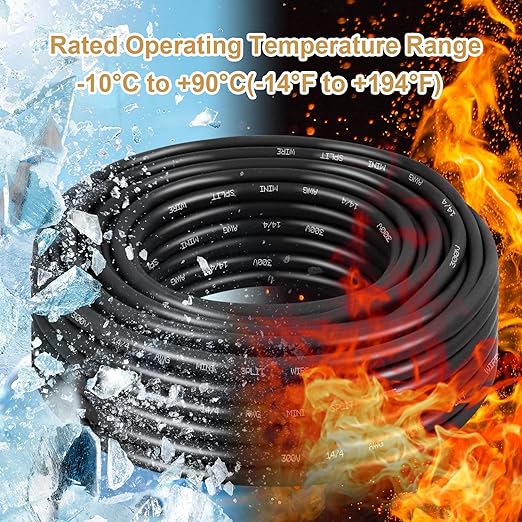 MOOKEERF 14/4 AWG Mini-Split Cable - 30FT 14 AWG 4 Conductor Control Cable 300V - Image 8