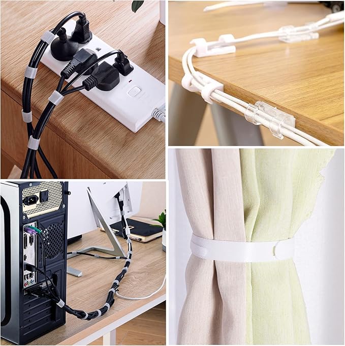 ELII 328Pcs Cable Management Kit, 8 Magnetic Cable Clips, 69Adhesive Cable - Image 9