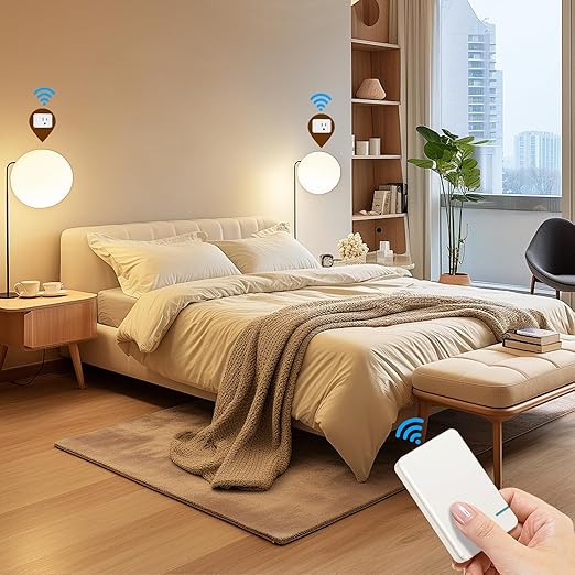 Thinkbee Remote Control Outlet Plug, 15A /1500W 600ft RF Range Wireless Light - Image 5