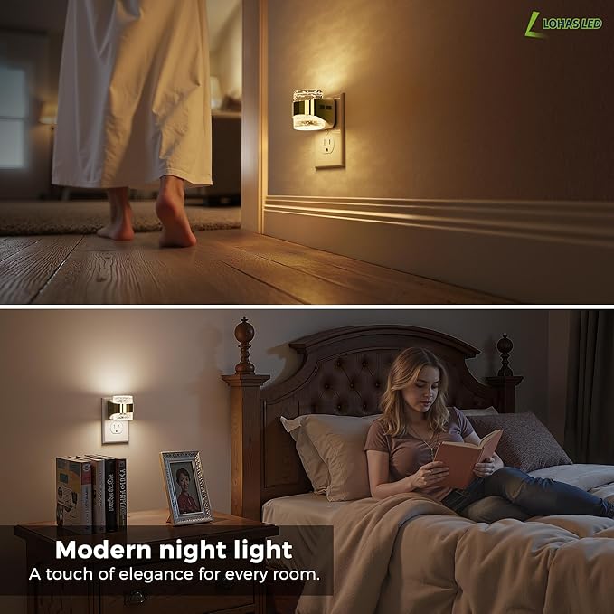 L LOHAS LED 2 Pack 3CCT Night Lights Plug into Wall, 3000K/4000k/5000K - Image 6