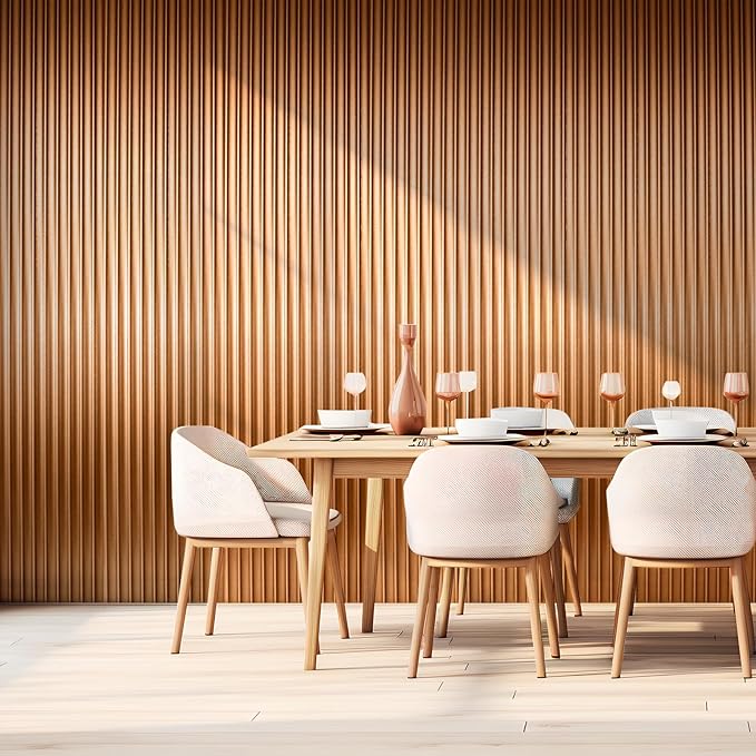 Art3dwallpanels Slat Wall Paneling, 8 Pack Wavy Grain Panel Wall Slats - Image 6