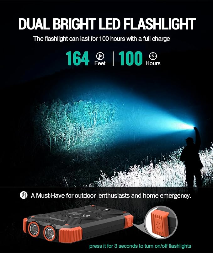 BLAVOR Solar Power Bank 10, Portable Wireless Charger, 20W Fast Charging - Image 7