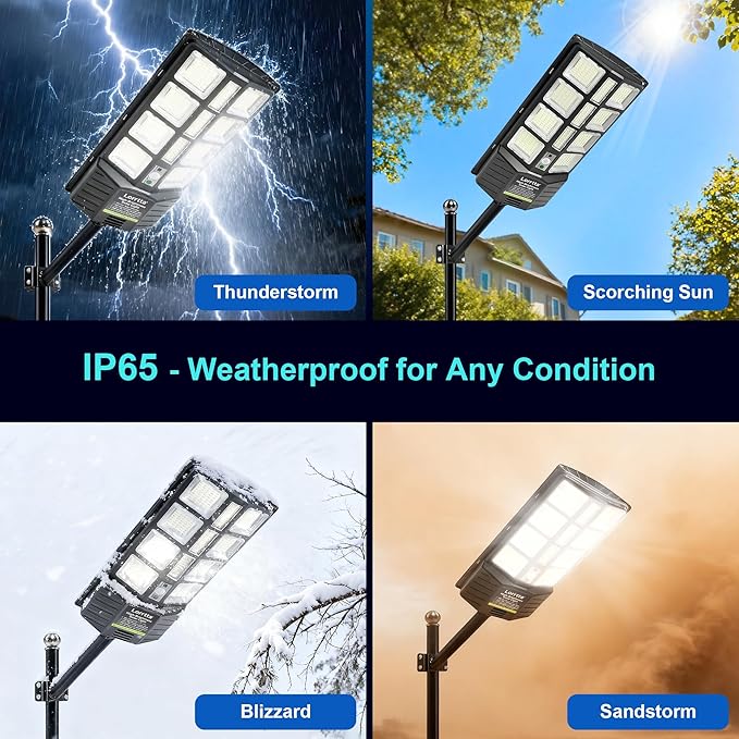 Lorrtta Solar Lights Outdoor Waterproof, 22 Inch Solar Street Light - Image 6