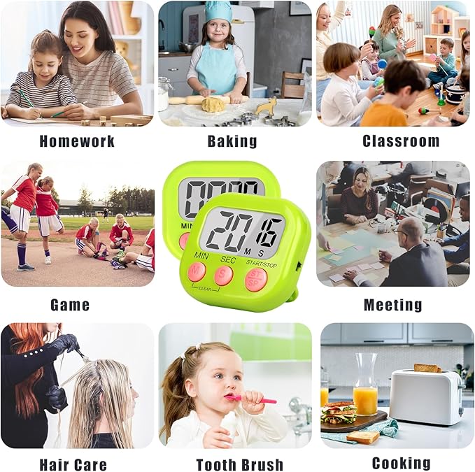 ZILLEEN Classroom Timer for Kids Teachers 2 Pack Digital Tmers - Image 6