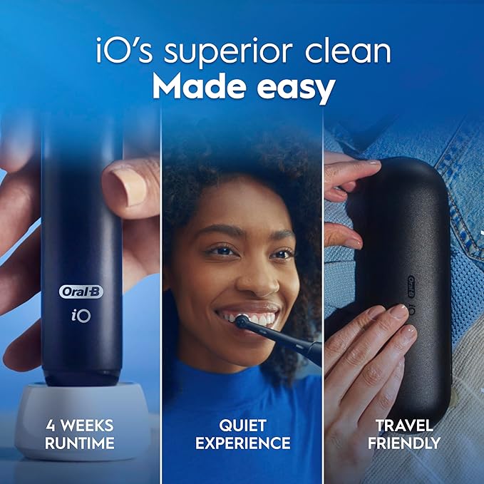 Oral-B iO Simple Clean Rechargeable Electric Powered Toothbrush, Night Black - Image 2