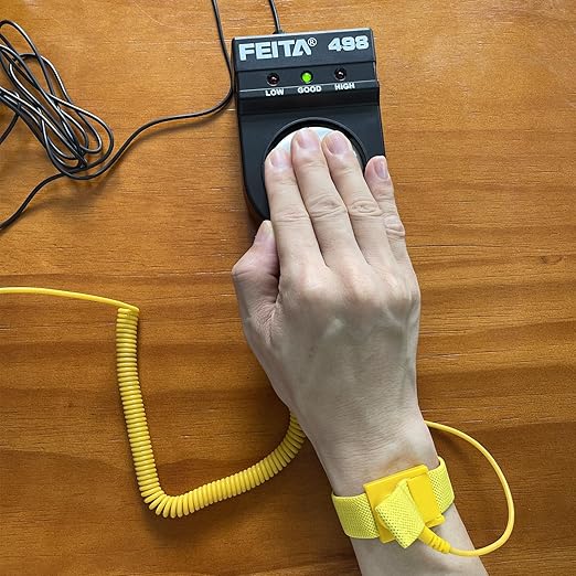 FEITA 498 Anti Static ESD Wrist Strap Tester, Anti-Static Wristband Grounding - Image 5