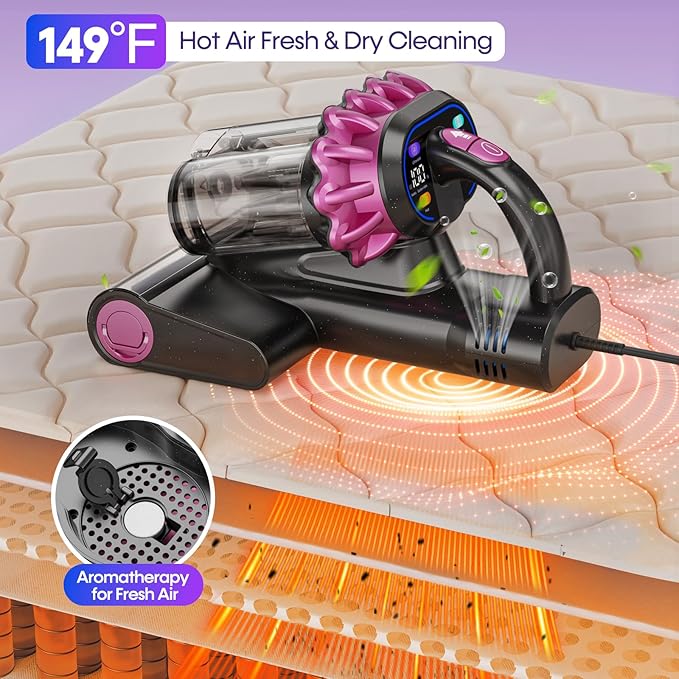 Flybroom Mattress Vacuum Cleaner 550W 18KPa Bed Vacuum Cleaner - Image 3