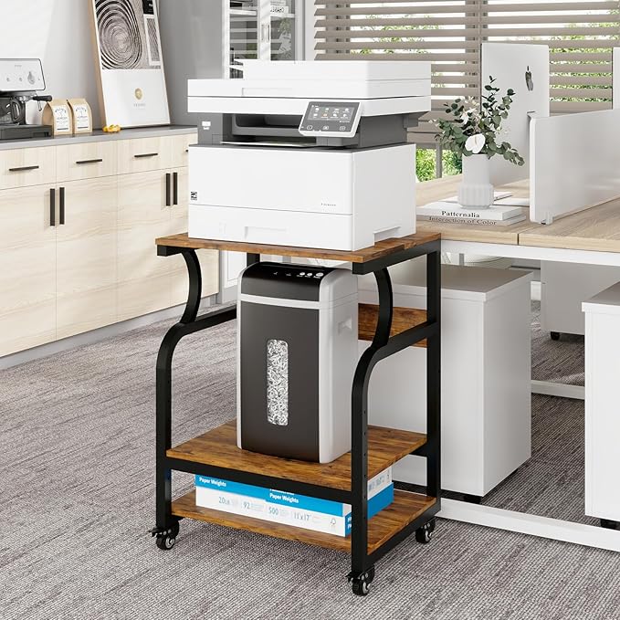 Natwind Large 3-Tier Rolling Printer Cart - Image 8
