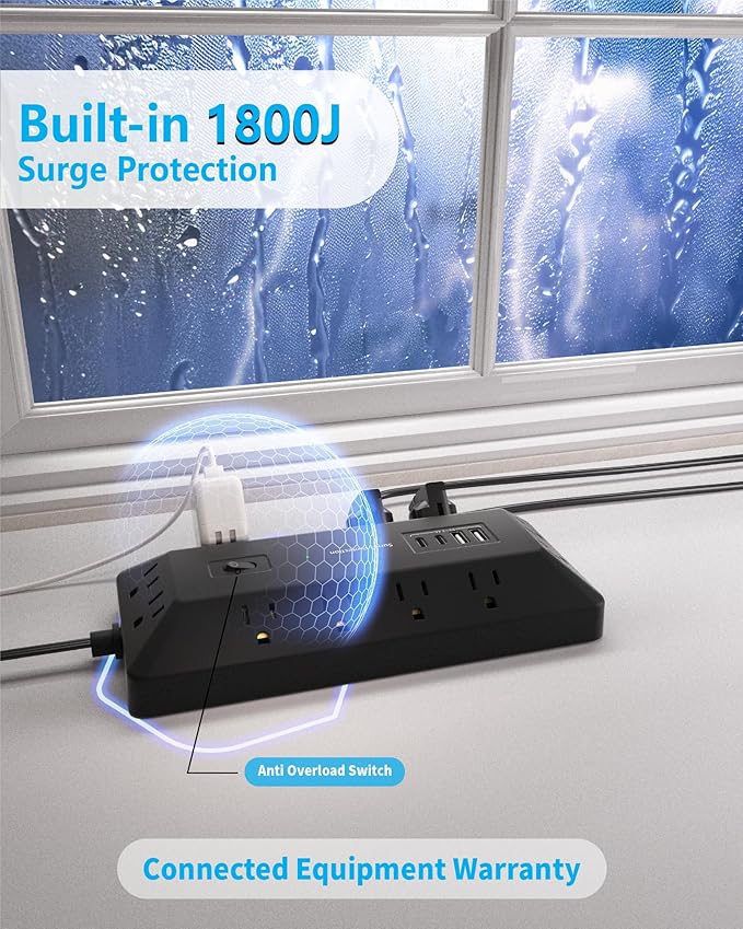 Inhwatek Surge Protector Power Strip - Image 2