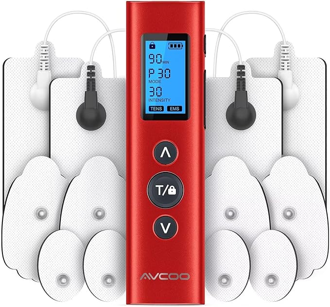 AVCOO 30 Modes TENS EMS Unit Compact Muscle Stimulator by AVCOO