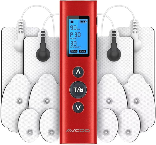 AVCOO 30 Modes TENS EMS Unit Compact Muscle Stimulator by AVCOO