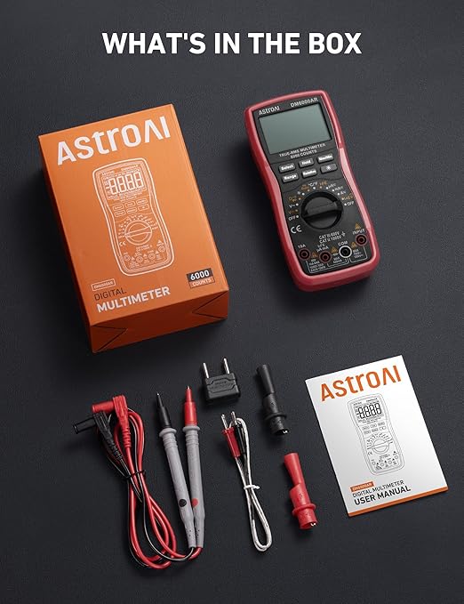 AstroAI Digital Multimeter TRMS 6000 Counts Volt Meter Ohmmeter Auto-Ranging - Image 7