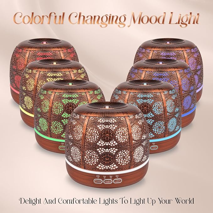 ARVIDSSON 500ml Essential Oil Diffuser, Metal Diffusers - Image 2