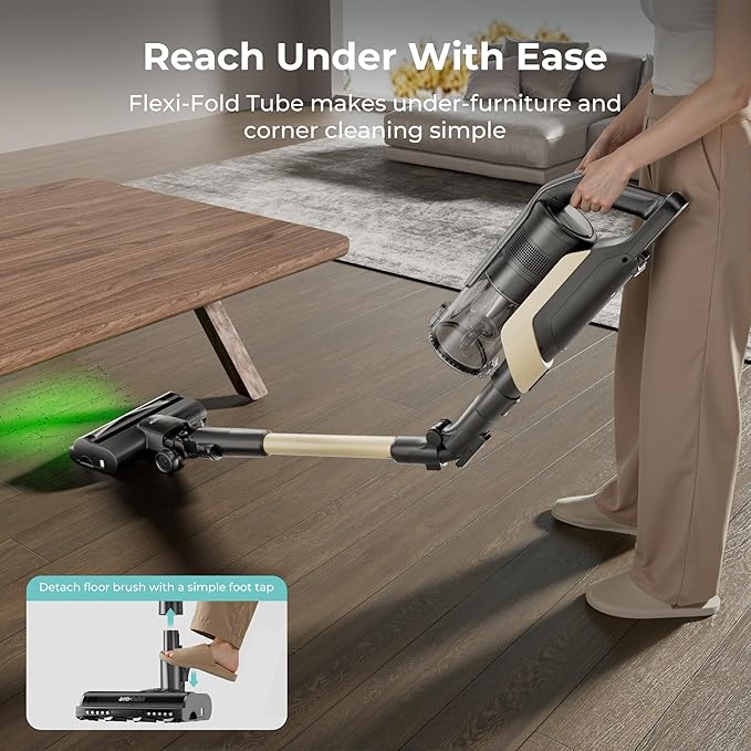 Candy Cordless Stick Vacuum Cleaner, 320AW Powerful Suction, 100min Runtime - Image 5