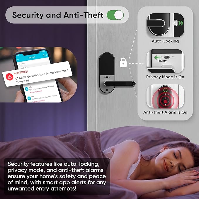 Keyless Entry Fingerprint Digital Smart Lock - Image 4
