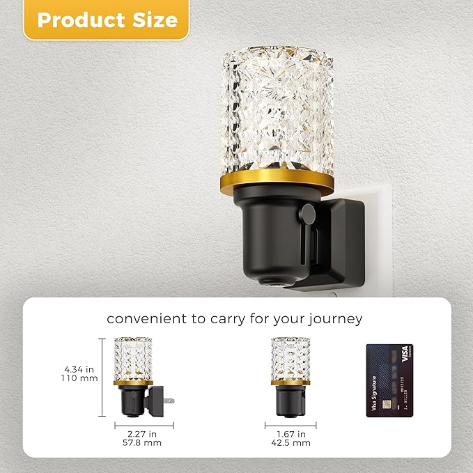 L LOHAS LED Night Light, 2 Pack Dimmable Night Lights Plug into Wall, Automatic - Image 3