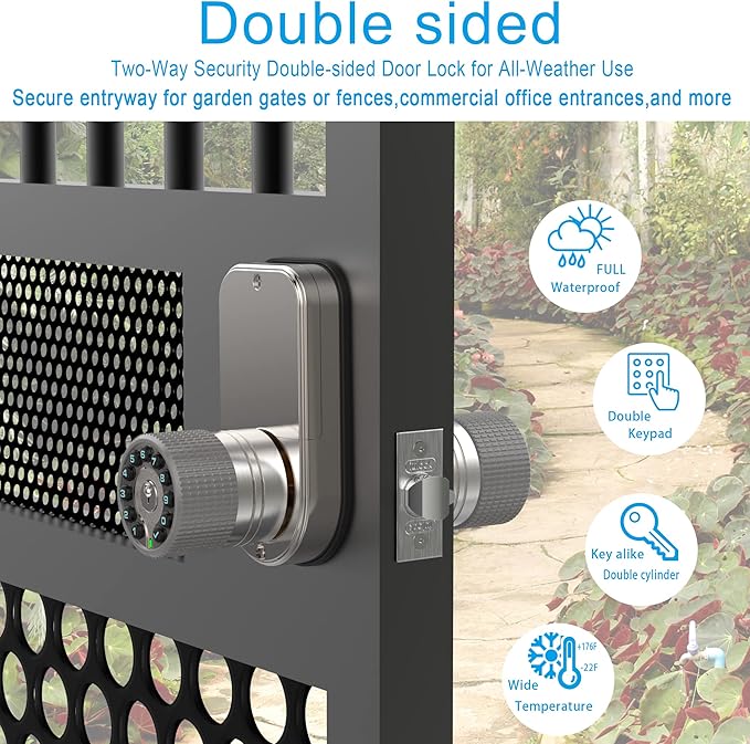 Double Sided Keypad Door Knob - Image 2