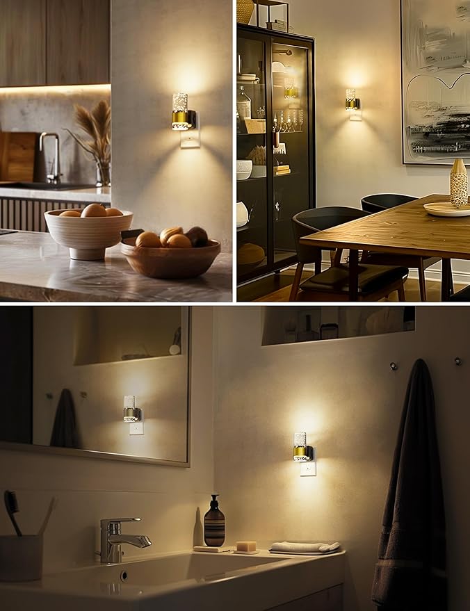 L LOHAS LED Night Light, Dimmable Night Lights Plug into Wall, 2 Pack Acrylic - Image 6