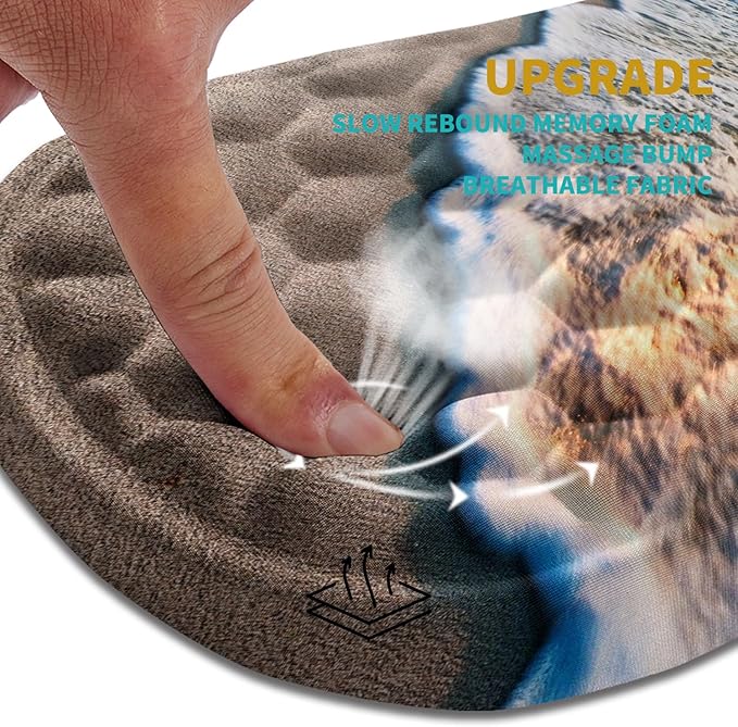 Hokafenle Ergonomic Mouse Pad Wrist Support, Wrist Rest Mousepad - Image 2