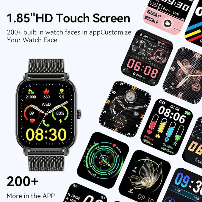 Smart Watch for Men Women Fitness: Waterproof Make Answer Call Running - Image 6