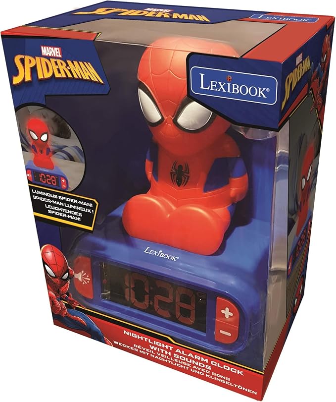 LEXiBOOK - Marvel Spider-Man Digital Alarm Clock - Boys Clock - Luminous - Image 5