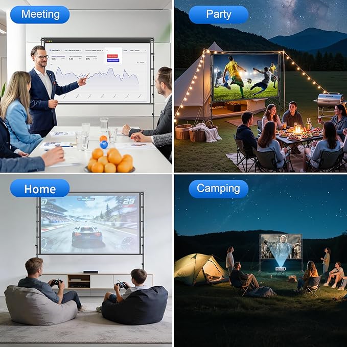 100-Inch Portable Projector Screen - Image 6