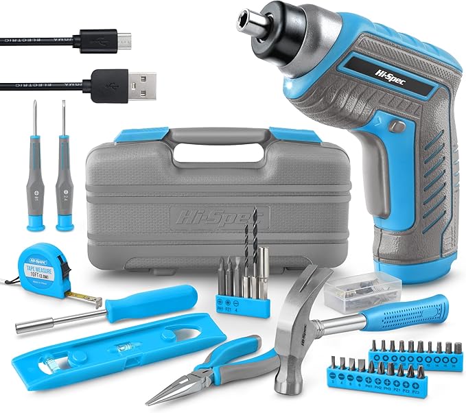 Hi-Spec 35pc Blue Tool Kit by Hi-SpecToolsUSA