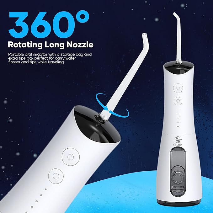 SOLIHY Cordless Water Flosser, Water Dental Flosser, Rechargeable Irrigation - Image 6