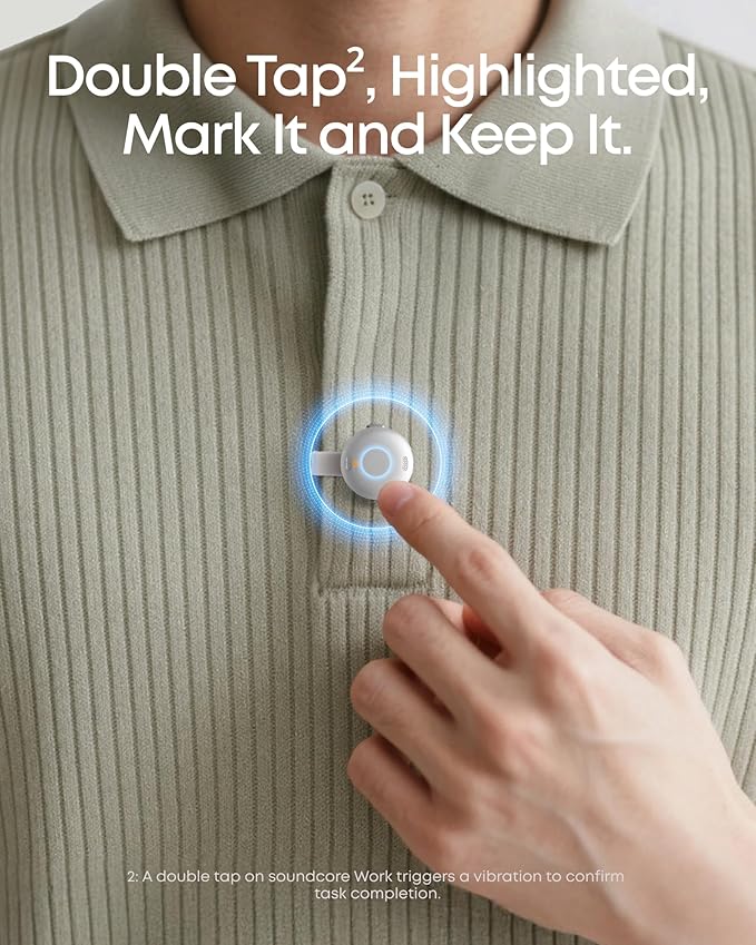 soundcore Work by Anker, Portable AI Voice Recorder, AI Note Taker, AI - Image 5