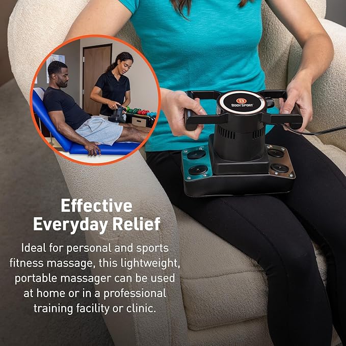 Body Sport Therapeutic Variable Speed Professional Vibrating Massager - Image 8