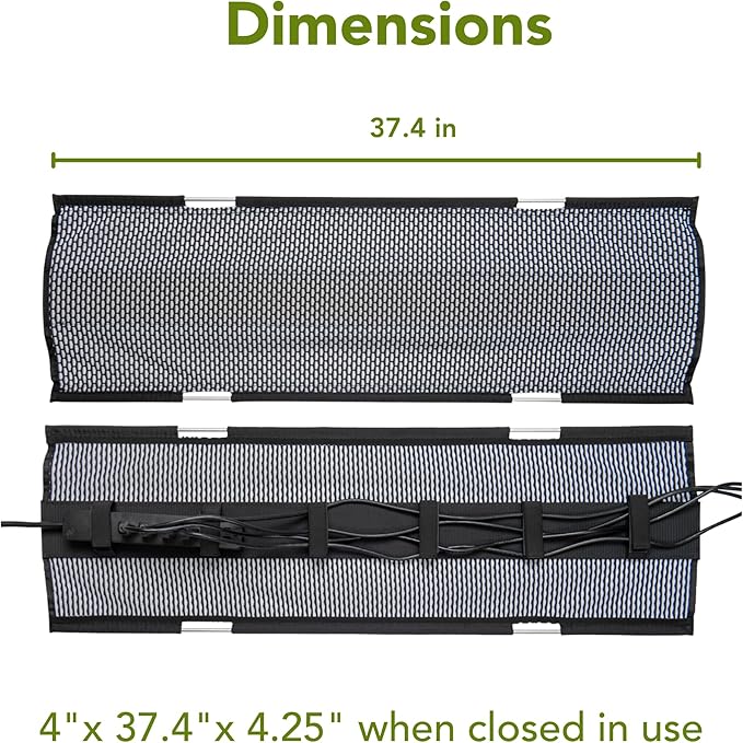 PERFECT POSTURE Mesh Cable Organizer – Under Desk Cable Management - Image 4