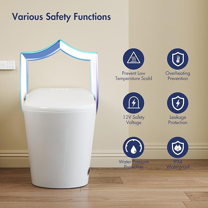 Eridanus Smart Toilet with Bidet Built in, One Piece Bidet Toilet - Image 13