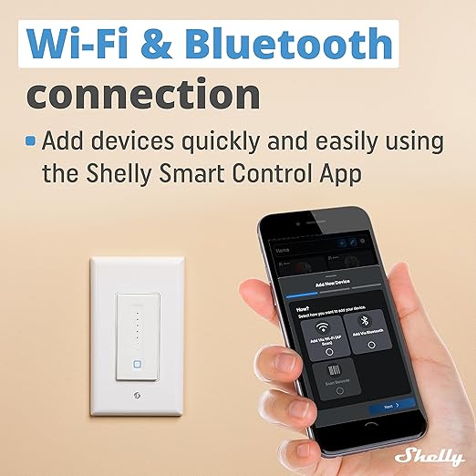 Shelly Plus Wall Dimmer UL | WiFi Smart Wall Dimmer Switch | Home Automation | - Image 2