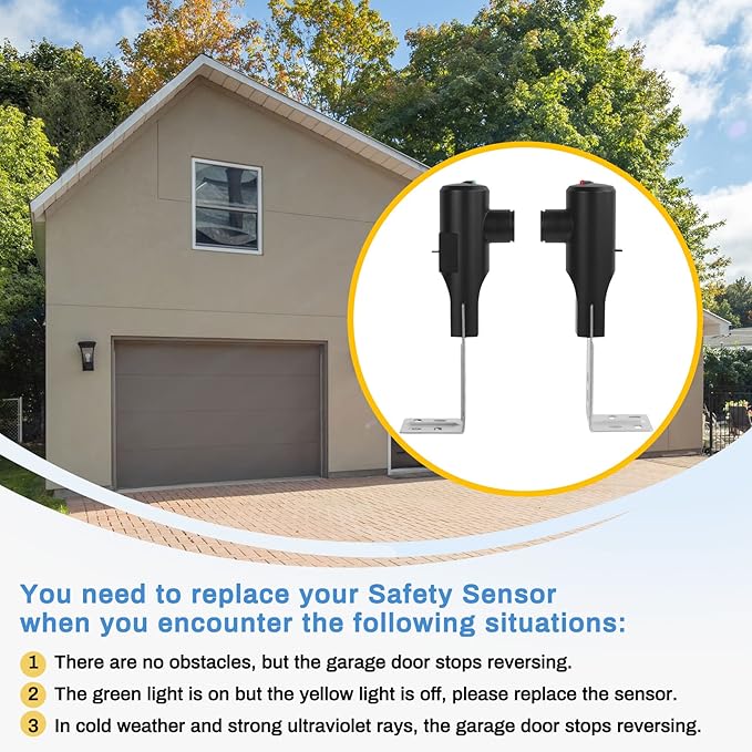 Garage Door Sensors for Genie/Overhead, Garage Door Sensor GSTB-R STB-BL - Image 3