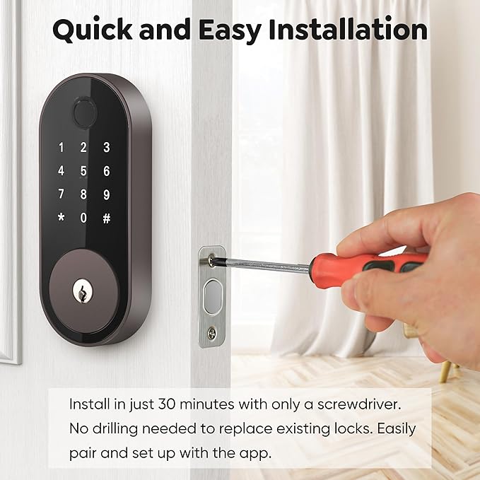 Fingerprint Smart Deadbolt - Image 8