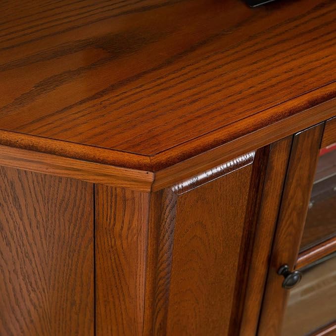 Opal Corner TV Stand for 50 Inch TVs, 46 Inch, Burnished Medium Oak, - Image 2