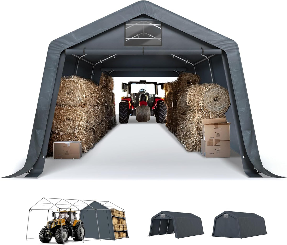 sophia & william storage shed, 13x22 ft portable, main product view