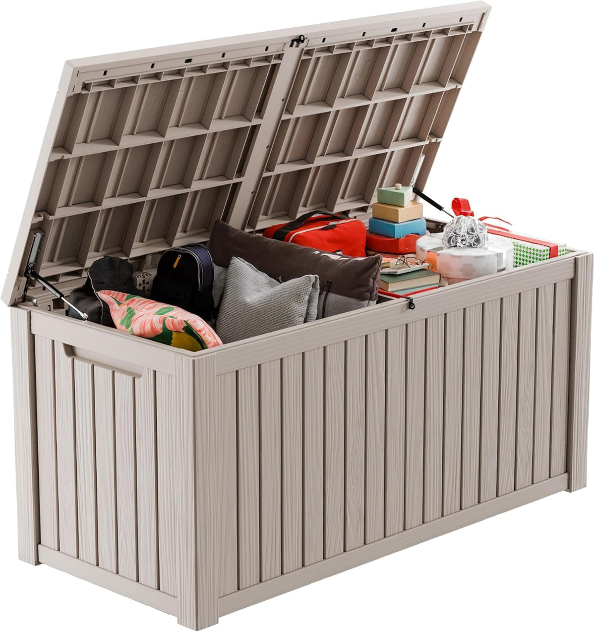 rojik 200 gallon deck box outdoor, waterproof outdoor, main product view