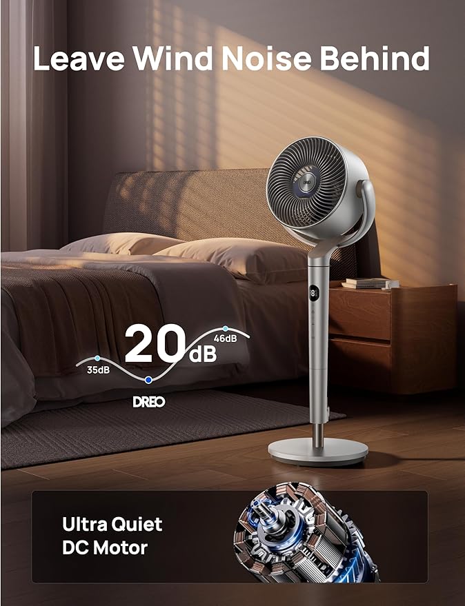 Dreo Smart Fans for Bedroom, 120° +120° Omni-Directional Oscillating Fan - Image 4