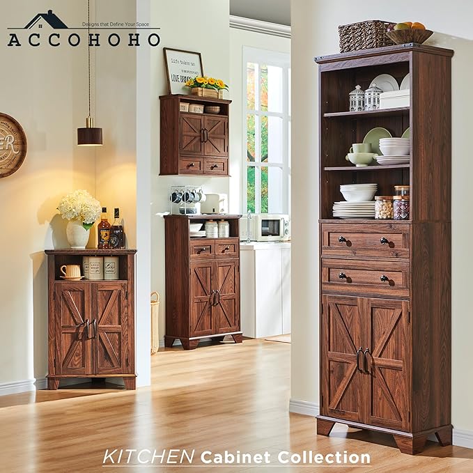 ACCOHOHO Bathroom Wall Cabinet, Farmhouse Medicine Cabinet, Adjustable Shelf - Image 6