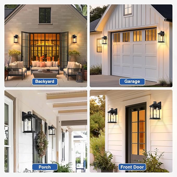 VIANIS 2 Pack Large Advanced Motion Sensor Outdoor Lights, Aluminum Waterproof - Image 9