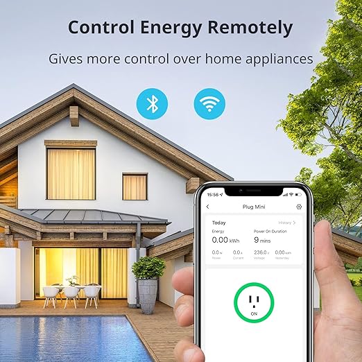 【2025 New】 SwitchBot Smart Plug Mini 15A, Energy Monitor, Smart Home WiFi & - Image 2