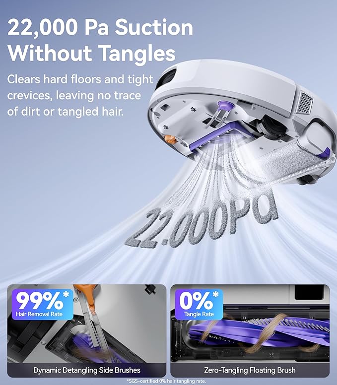 NARWAL Flow Robot Vacuum and Mop Combo, FlowWash Real-Time Self-Cleaning Track - Image 5