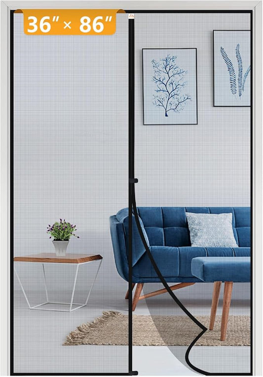 Yotache Magnetic Screen Door Fits Door Size 36 x 86, Screen Size 38" x 87" by yotache