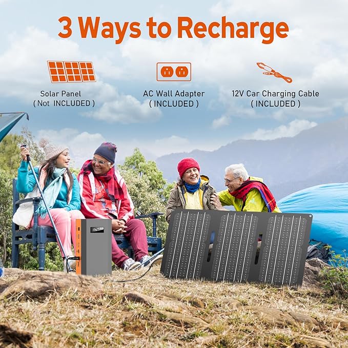 Portable Power Bank with AC Outlet, 65W 110V Portable Laptop Charger Battery - Image 4