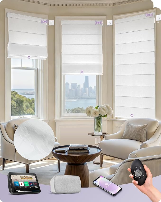Graywind Smart Roman Shades Compatible by Graywindbeyondshading