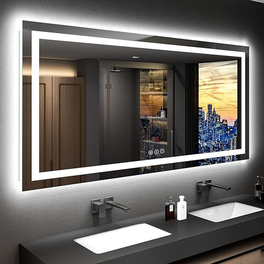 YEELAIT 72x36 Inch LED Bathroom Mirror by YEELAIT