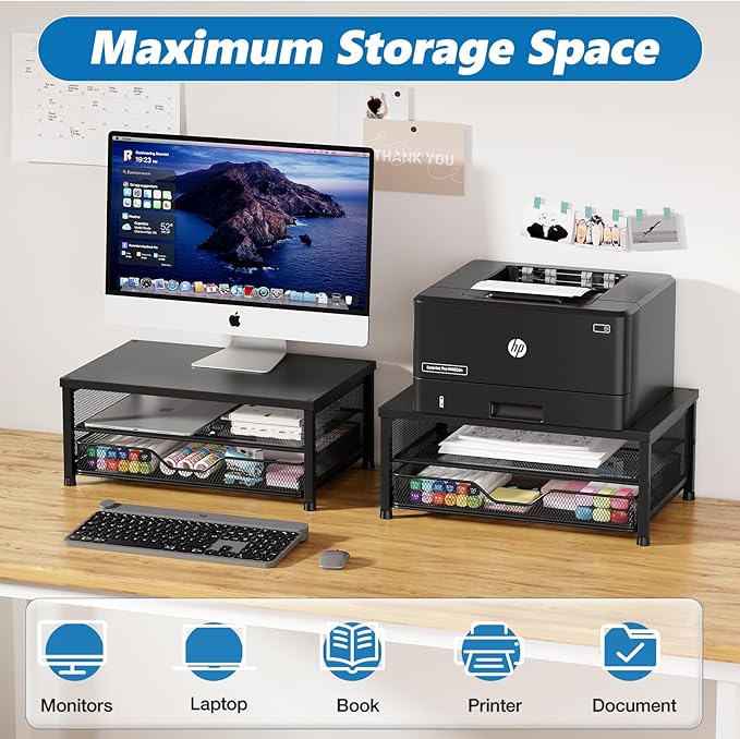 OPNICE Computer Monitor Stand Riser, Desk Organizer - Image 7