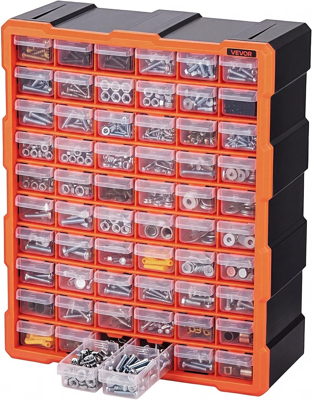 vevor 60-drawer storage organizer, plastic, drawer storage cabinet, main product view