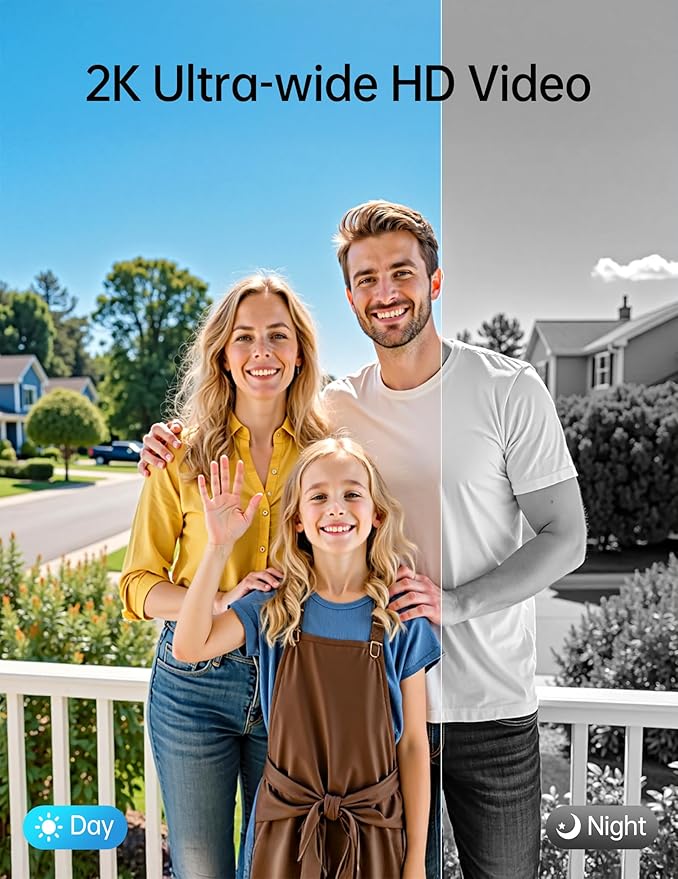 Video Smart Lock with Camera: 4-in-1 Ring+2K Camera+Doorbell+Fingerprint - Image 4
